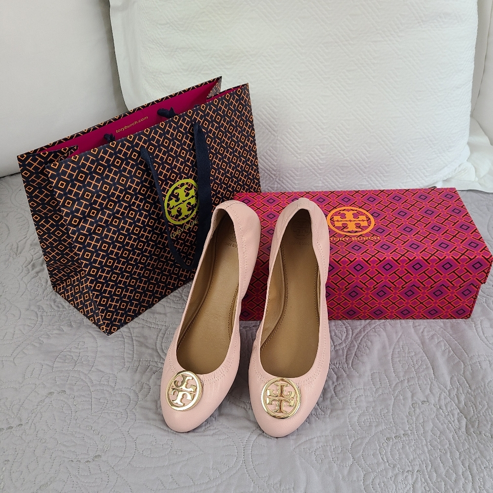 Tory Burch Benton 2 Travel Ballet Flats SZ 8.5